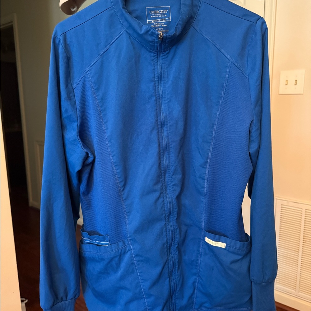 Cherokee Royal Blue Scrub Jacket